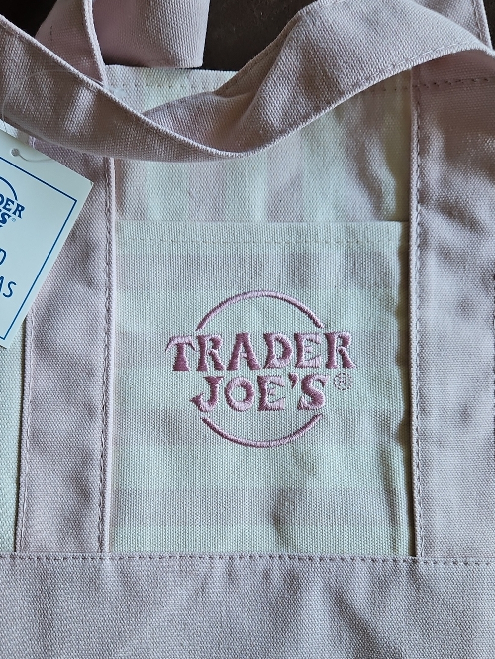 Trader Joes Limited Edition Striped Canvas Bag. NWT.